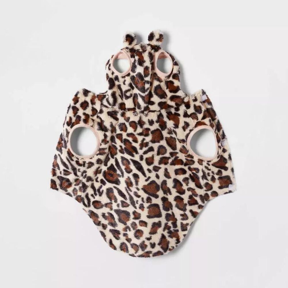 Hyde & EEK! Boutique Halloween Leopard Dog and Cat Hoodie, Small